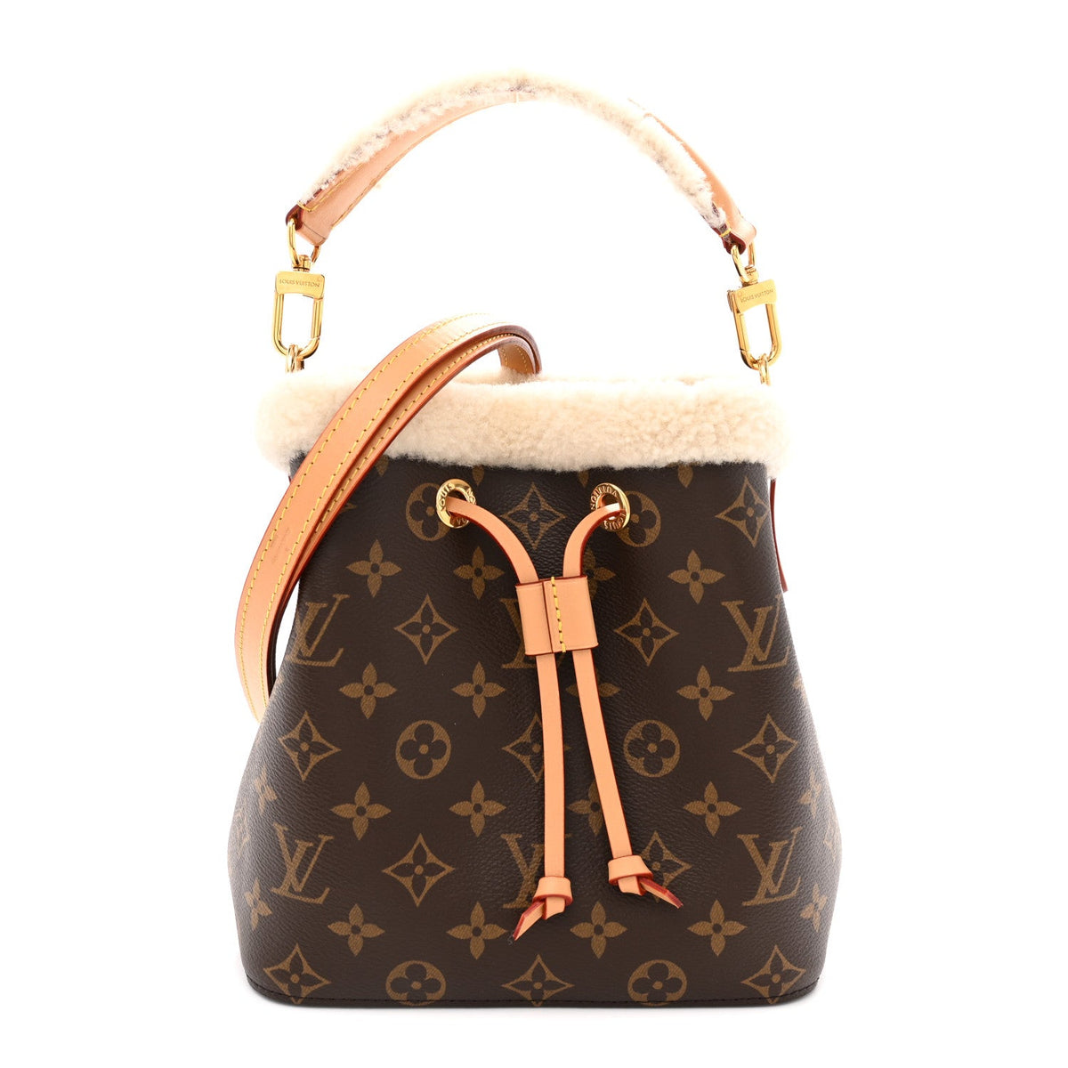Monogram Shearling Cozygram Neonoe BB