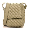 Nappa Intrecciato Mini Vertical Cobble Shoulder Bag Travertine
