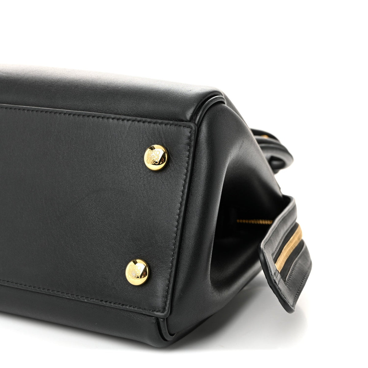 Supple Calfskin Small Madrid Bag Black