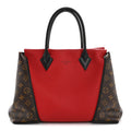 Monogram Cuir Orfevre Tote W PM Cherry