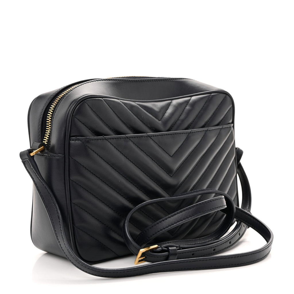 Calfskin Matelasse Monogram Lou Camera Bag Deep Marine