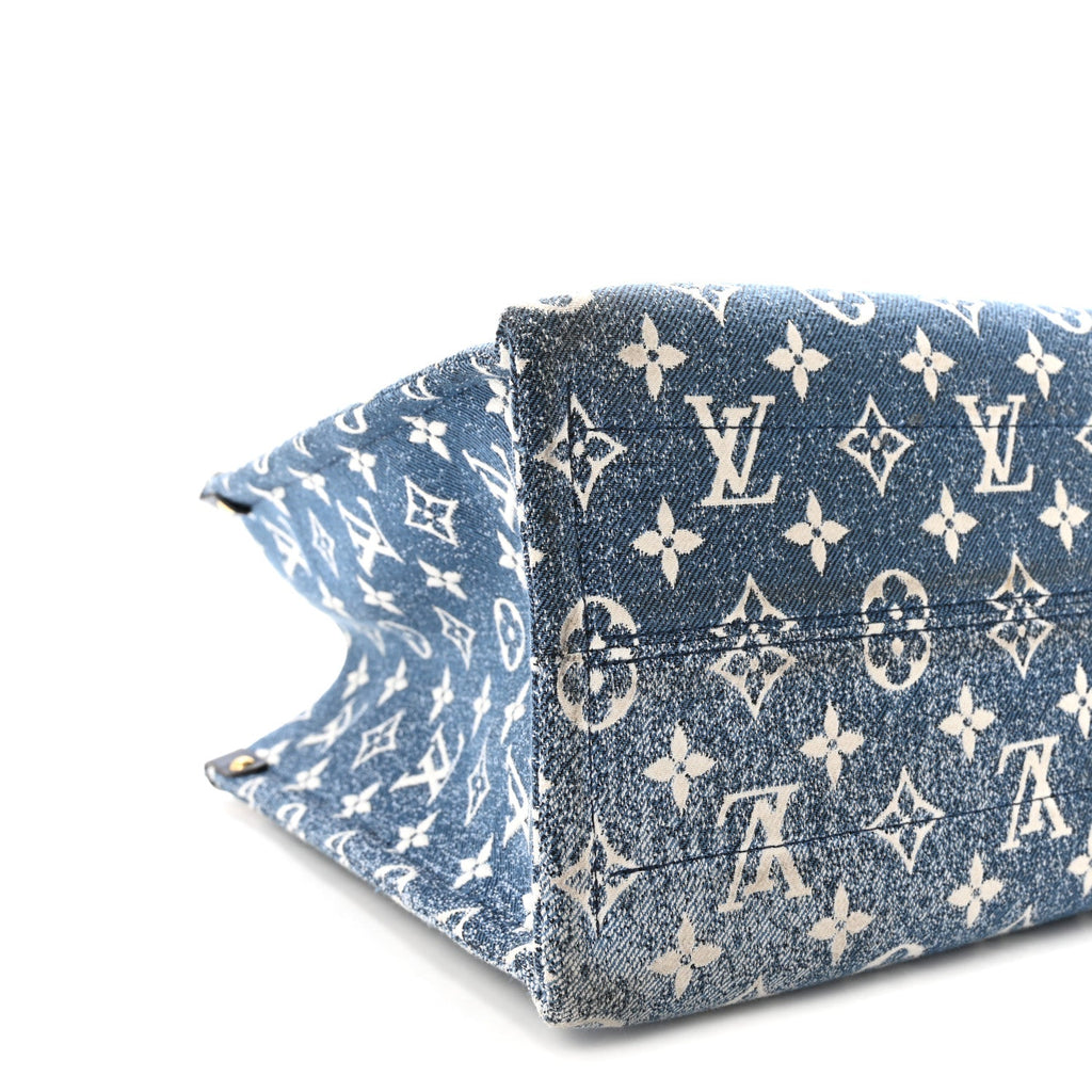 Monogram Jacquard Denim Onthego MM Bleu