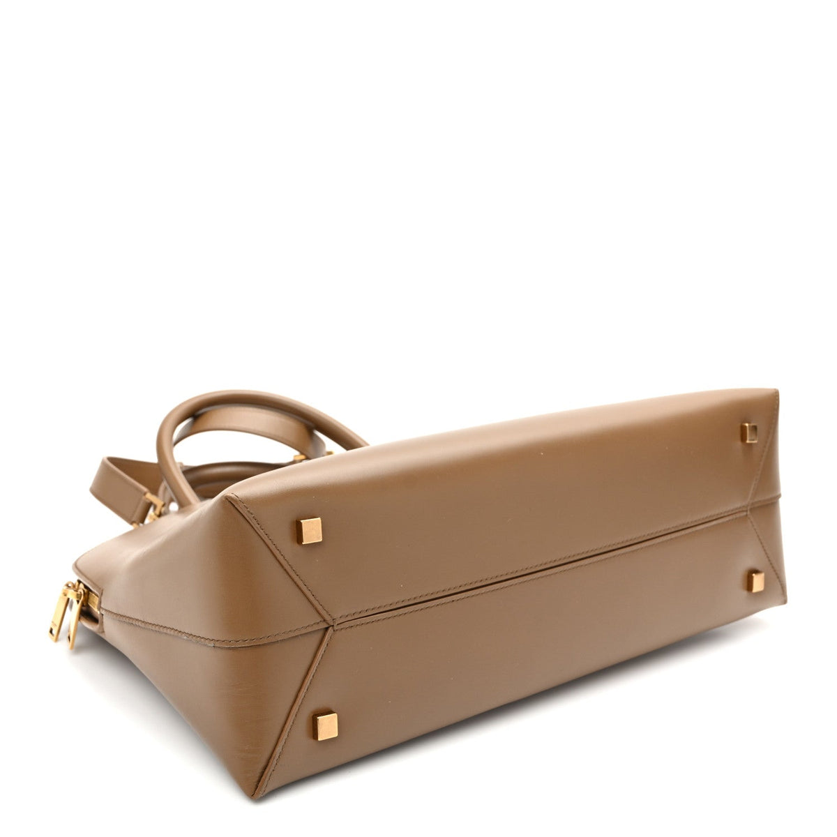 Calfskin Sac De Jour Duffle Top Handle Dark Cork