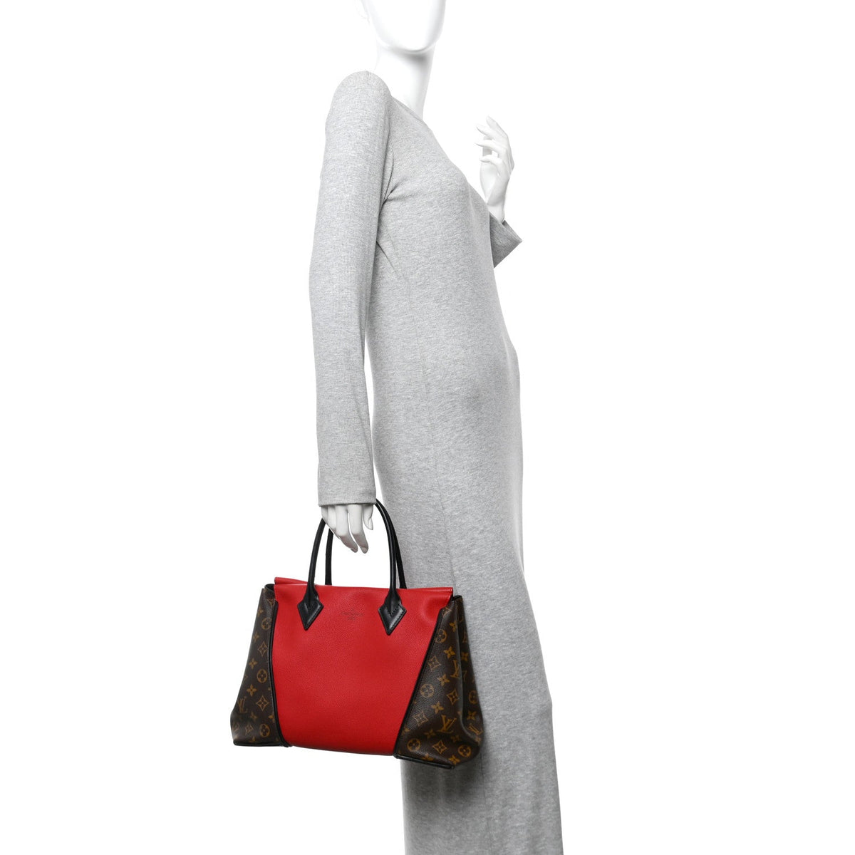 Monogram Cuir Orfevre Tote W PM Cherry