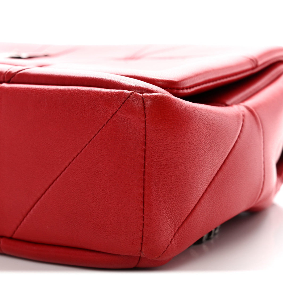 Lambskin Patchwork Monogram Medium Jamie Red