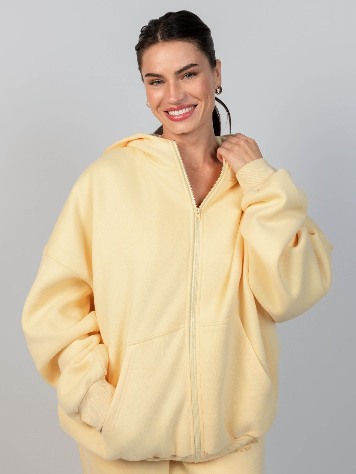Pastel Zip Hoodie – Mega