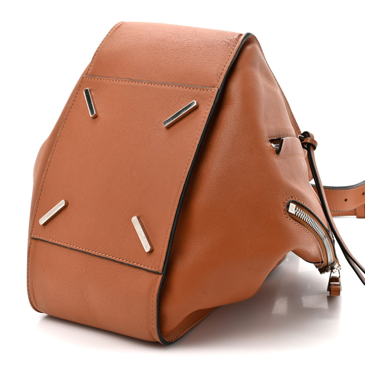 Calfskin Small Hammock Shoulder Bag Tan