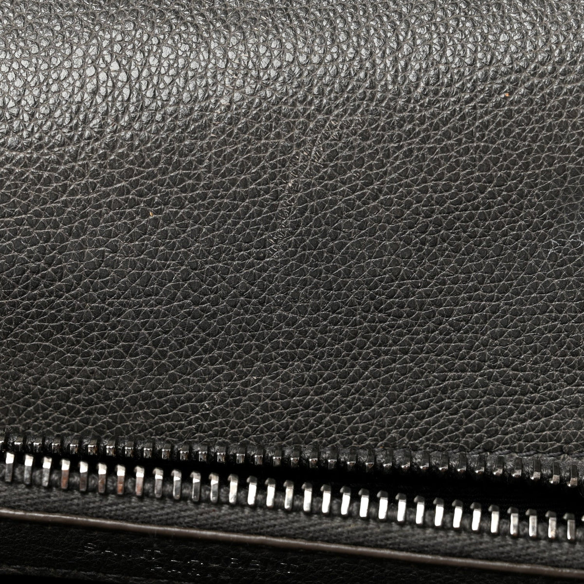 Sheepskin Matelasse Chevron Monogram Medium College Bag Asphalt