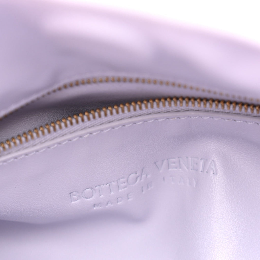 Calfskin Intrecciato Small Hop Oyster Lilac