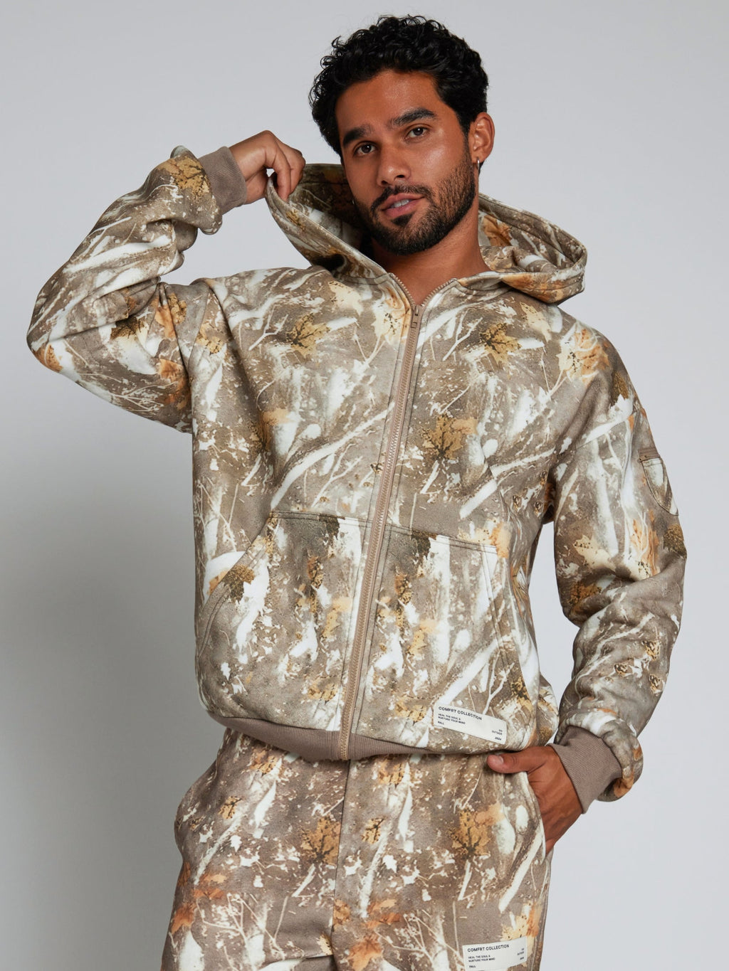 Camo Zip Hoodie – Mega