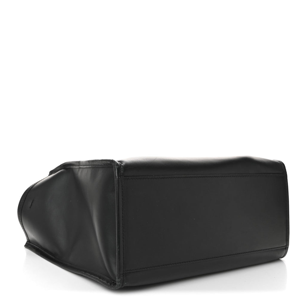 Vitello King Plexiglass Medium Fendi Sunshine Shopper Black