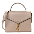 Grain de Poudre Medium Classic Monogram Cassandra Top Handle Dark Beige