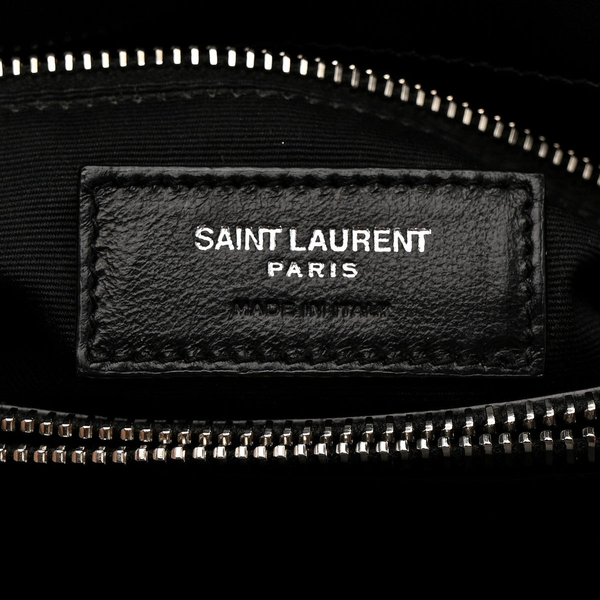 Calfskin Y Quilted Monogram Medium Loulou Chain Satchel Black