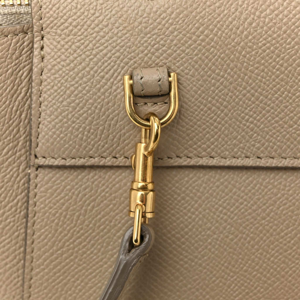 Grained Calfskin Nano Belt Bag Light Taupe