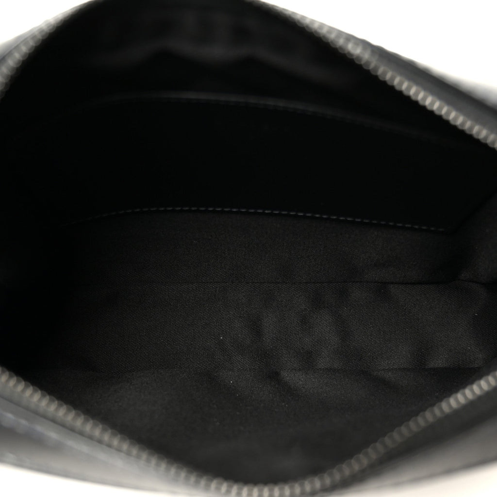 Coated Canvas Calfskin Check Muswell Bag Charcoal
