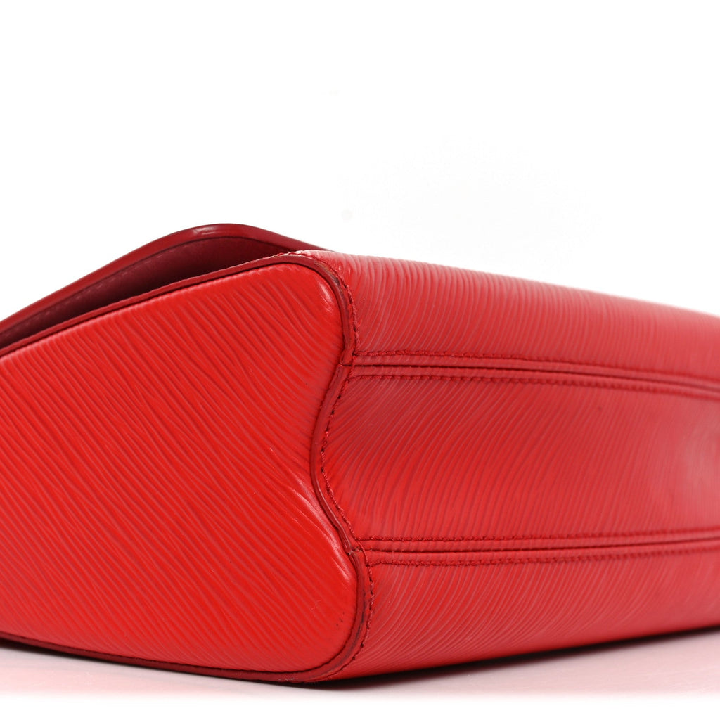 Epi Twist Shoulder Bag MM Coquelicot