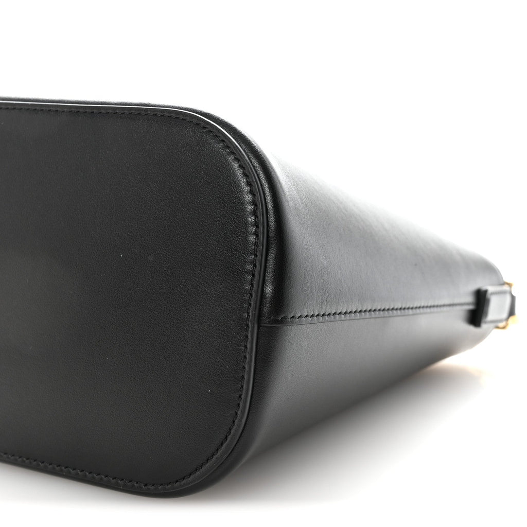 Smooth Calfskin Triomphe Small Louise Bag Black