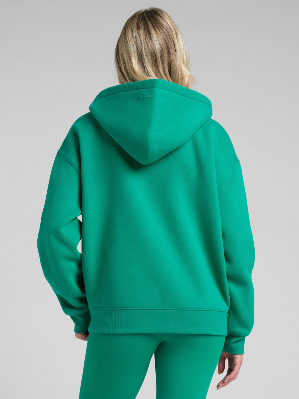 Basic Crop Zip Hoodie