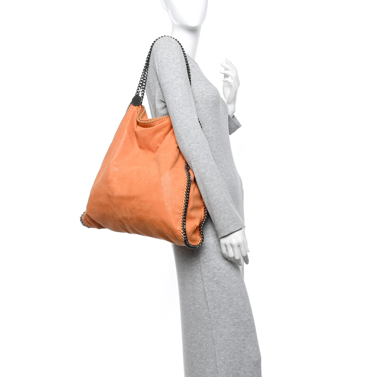 Shaggy Deer Falabella Big Tote Orange