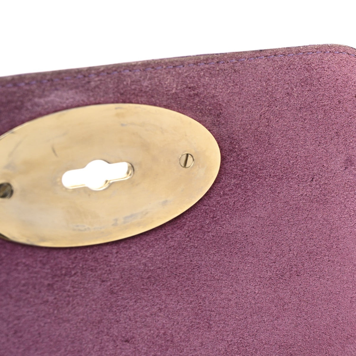 Small Classic Grain Calfskin Small Lily Flap Heather