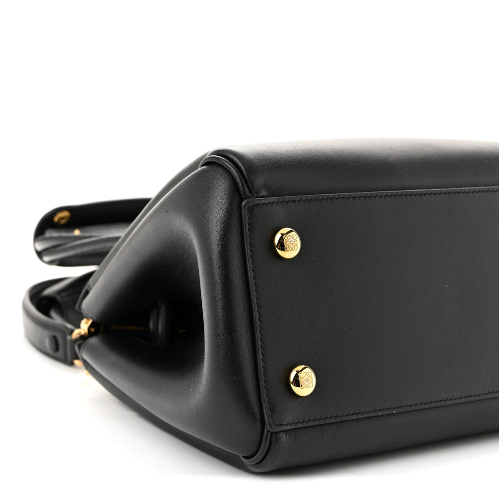 Supple Calfskin Small Madrid Bag Black