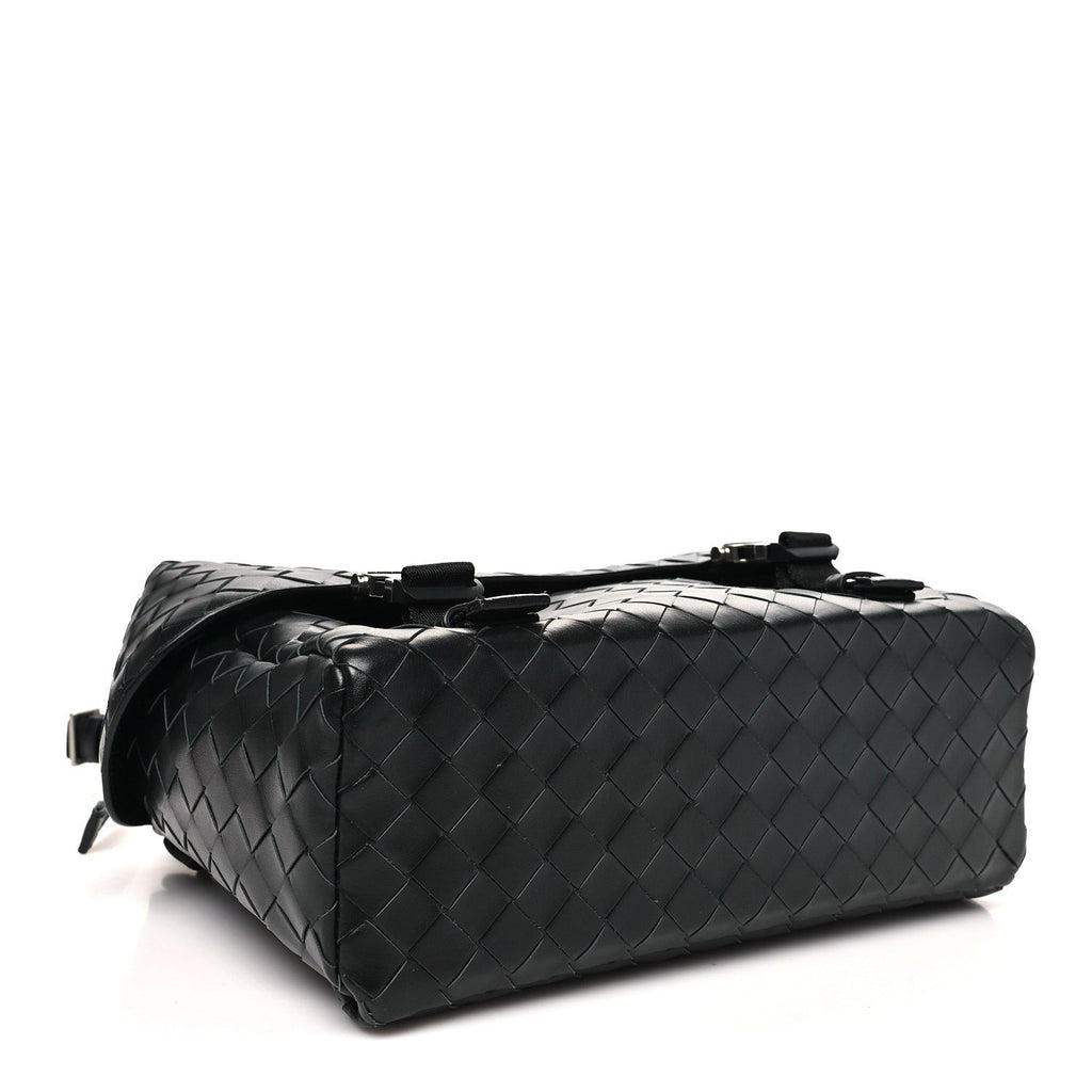 Nappa Intrecciato Postino Messenger Black
