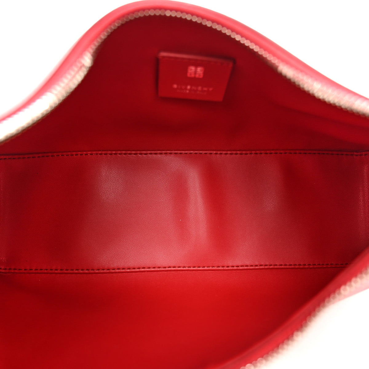Smooth Calfskin Small Moon Cut Out Shoulder Bag Dark Red