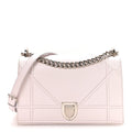 Calfskin Medium Diorama Flap Bag Off White