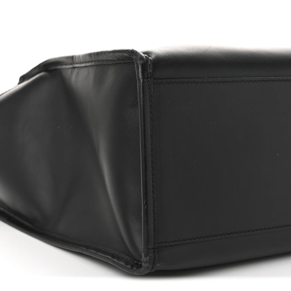 Vitello King Plexiglass Medium Fendi Sunshine Shopper Black