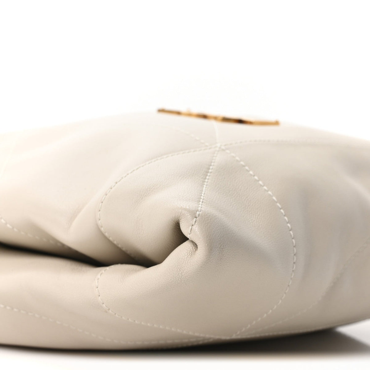 Lambskin Matelasse Monogram Large Jamie 4.3 Pochon Crema Soft