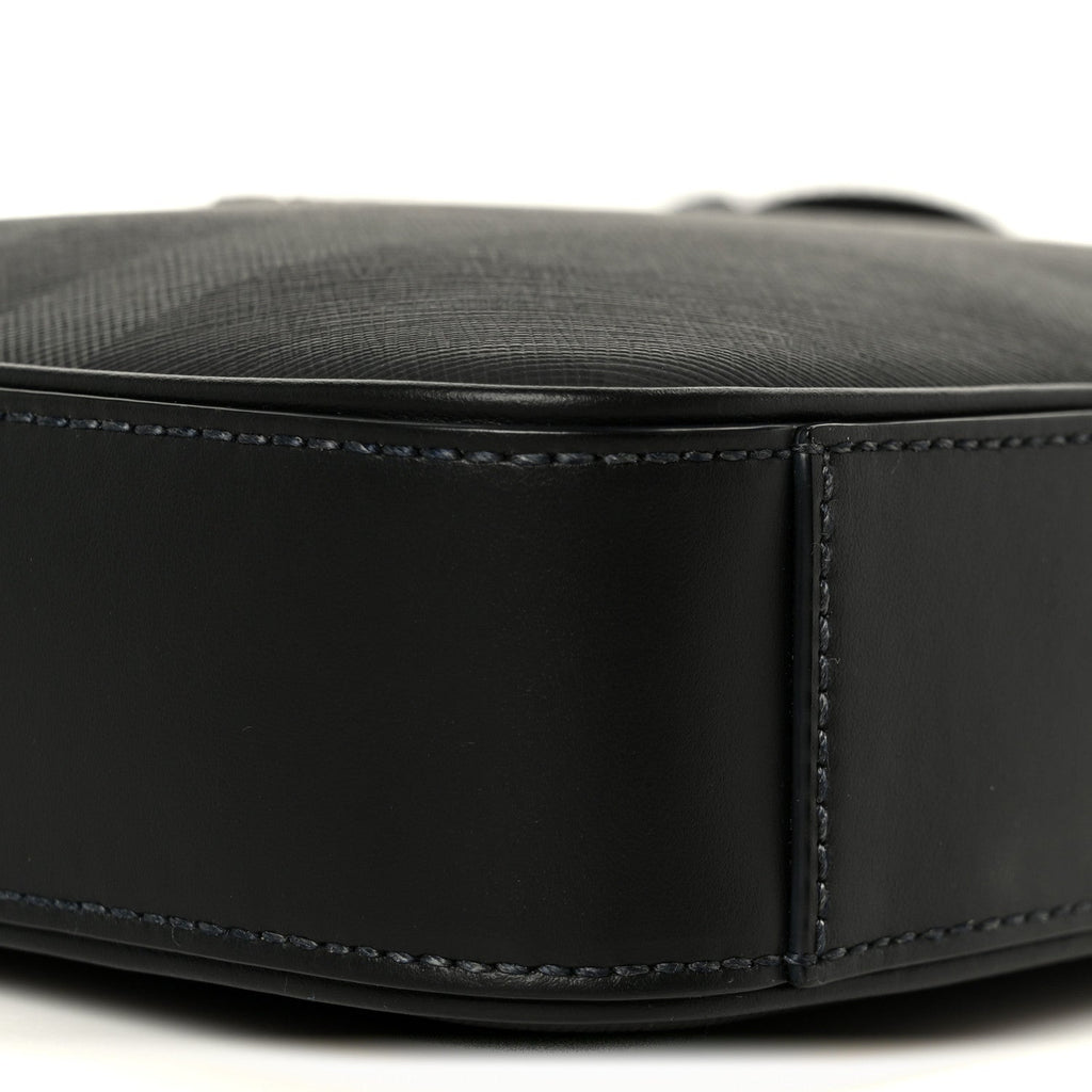 Coated Canvas Calfskin Check Muswell Bag Charcoal