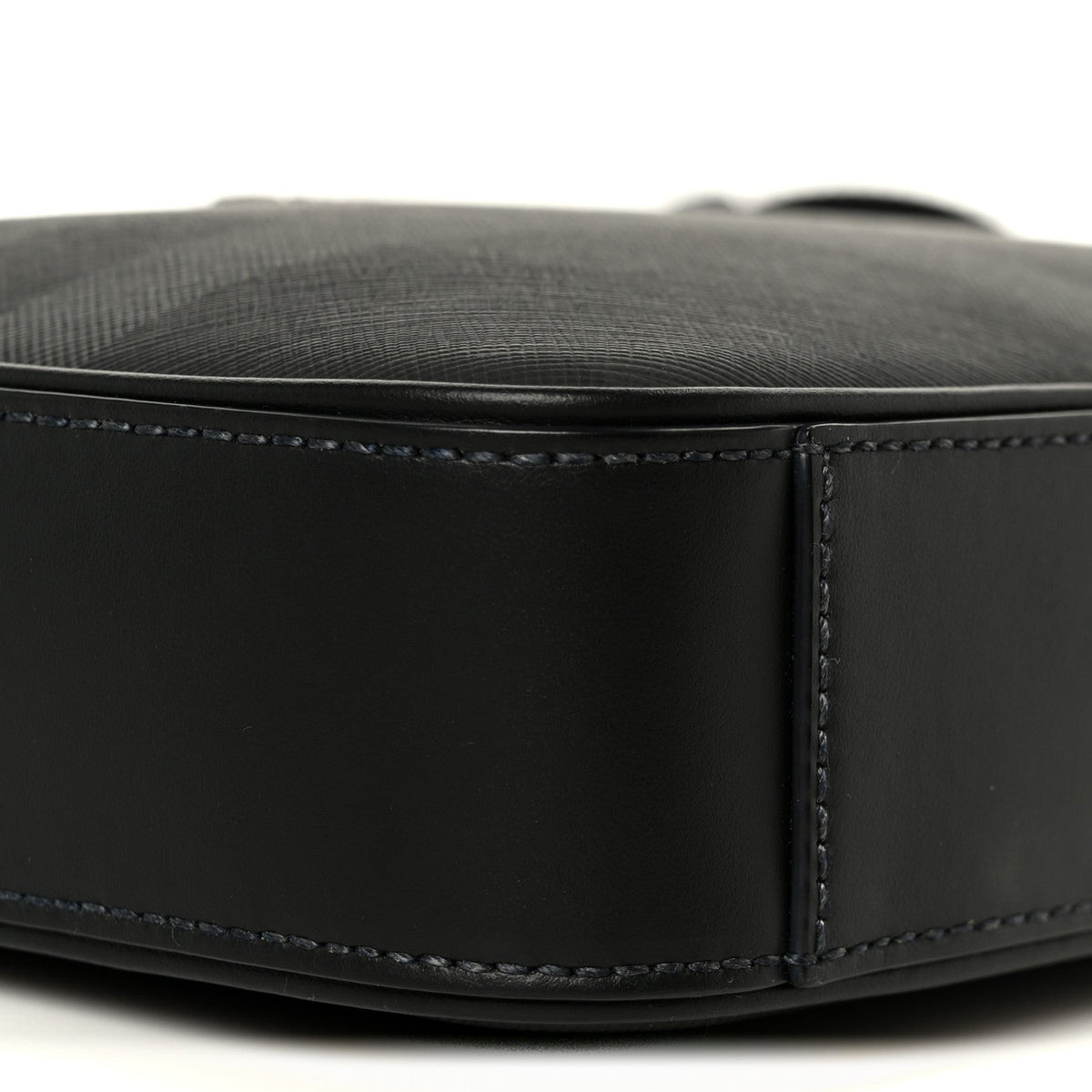 Coated Canvas Calfskin Check Muswell Bag Charcoal