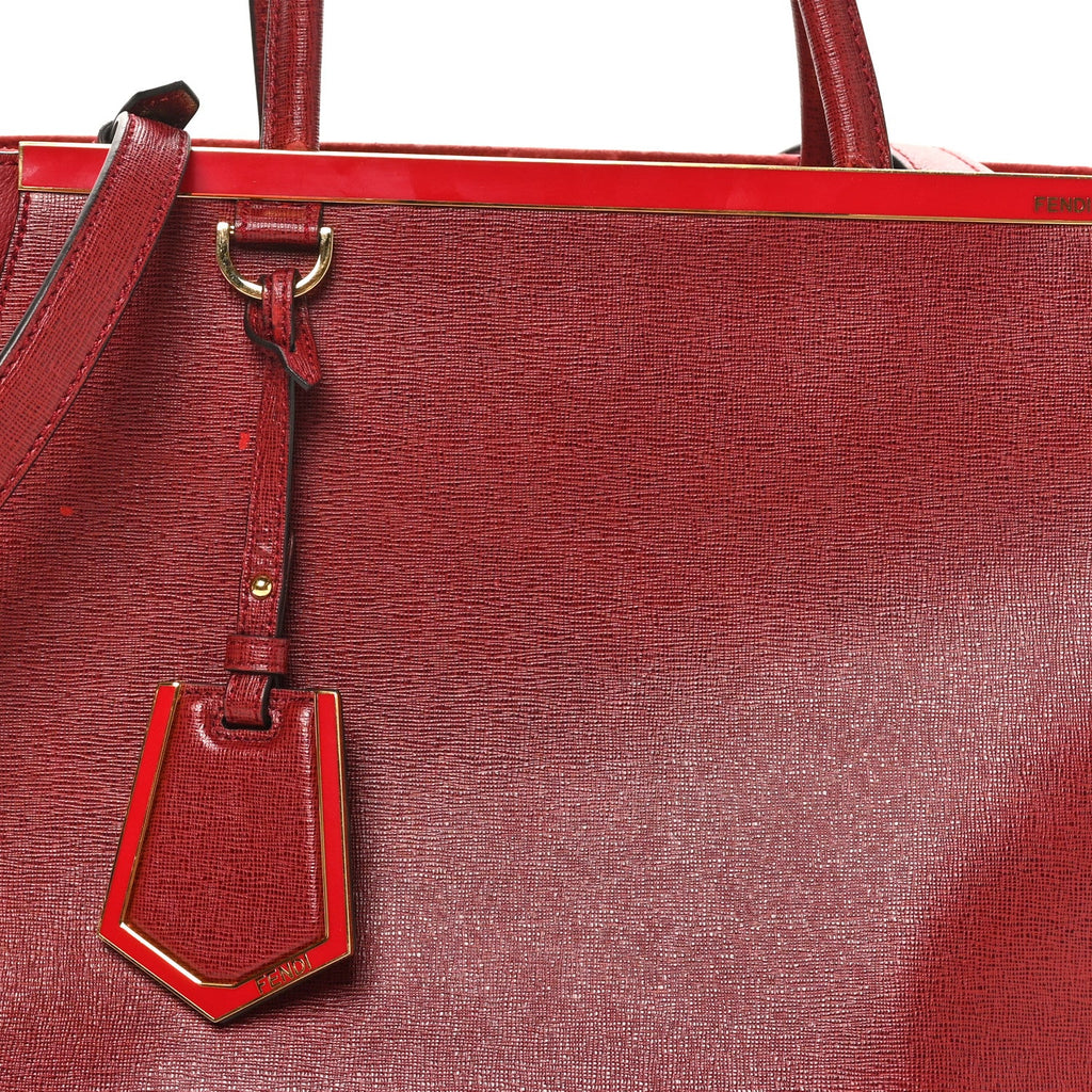Vitello Elite Regular 2Jours Tote Rosso Scuro Ciliegia