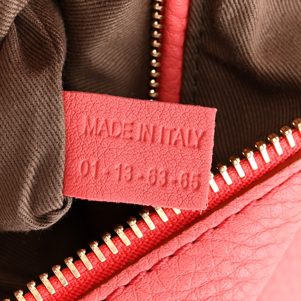 Calfskin Small Marcie Satchel Paradise Pink