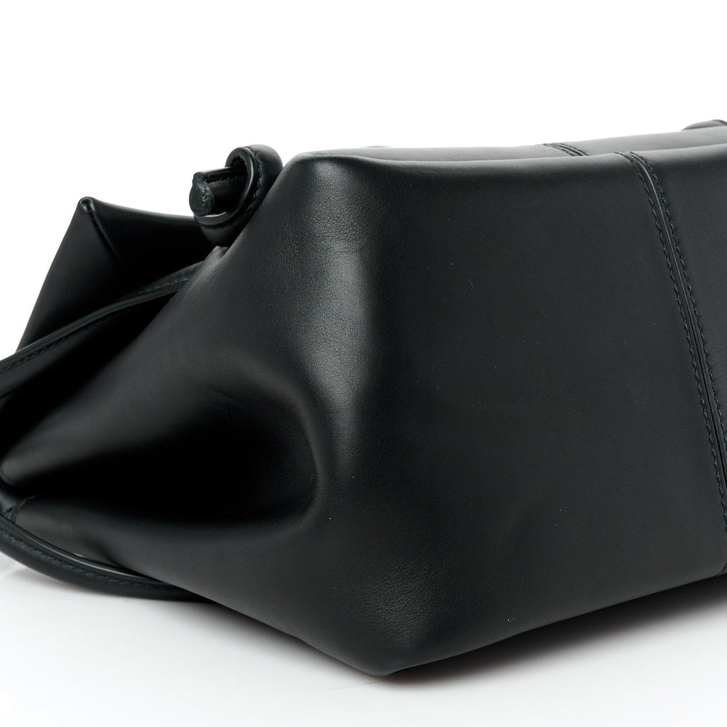 Calfskin Small Falcon Shoulder Bag Black