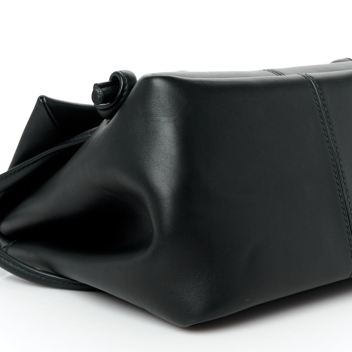 Calfskin Small Falcon Shoulder Bag Black
