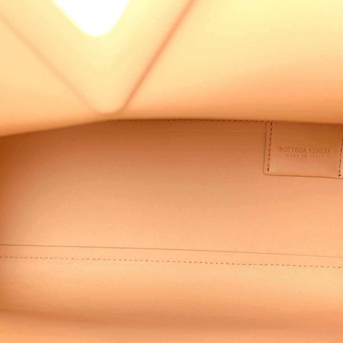 Calfskin Medium The Point Triangle Bag Almond