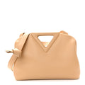 Calfskin Medium The Point Triangle Bag Almond