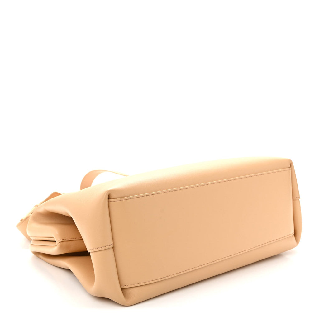 Calfskin Medium The Point Triangle Bag Almond