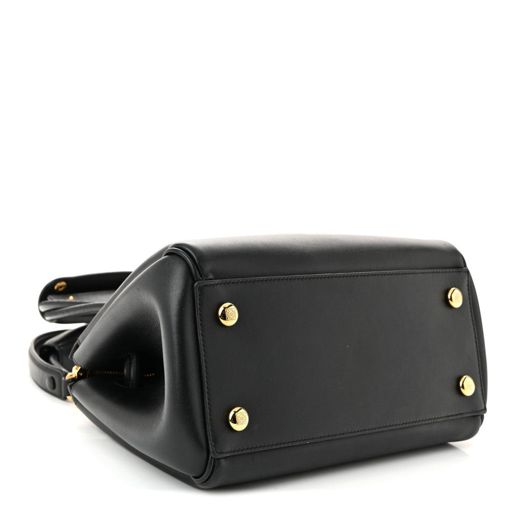 Supple Calfskin Small Madrid Bag Black