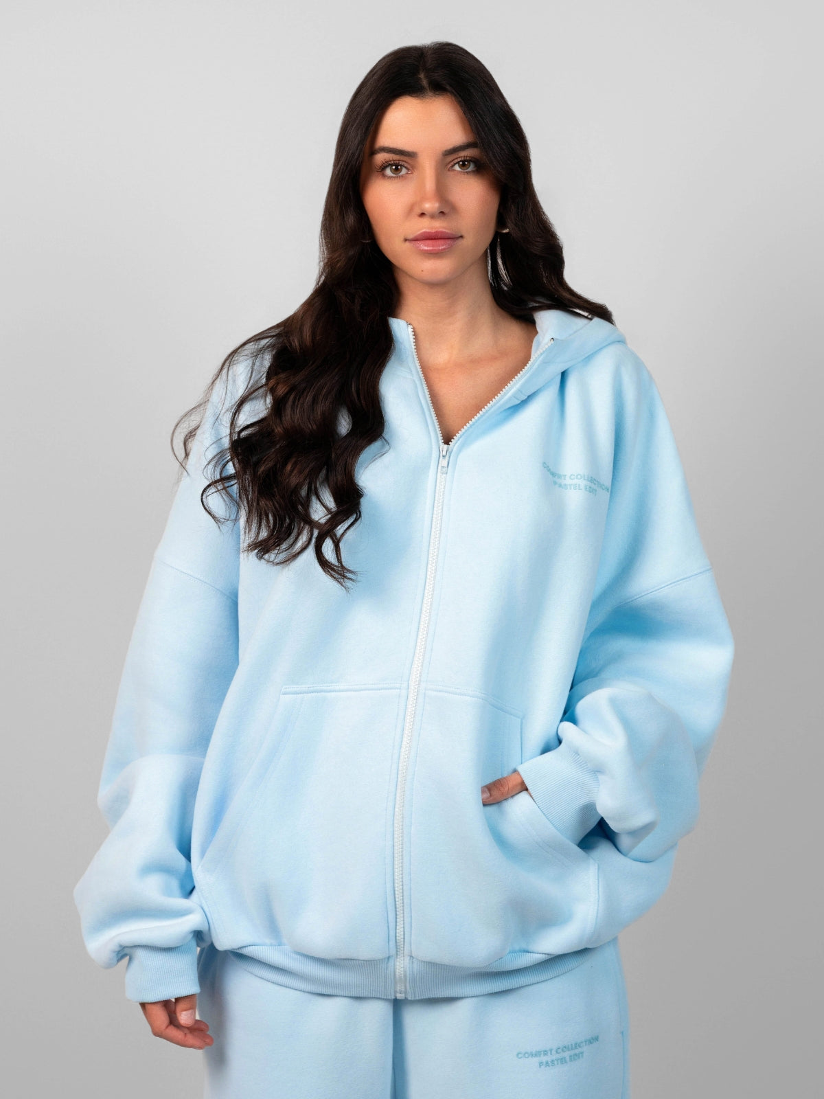 Pastel Zip Hoodie – Mega