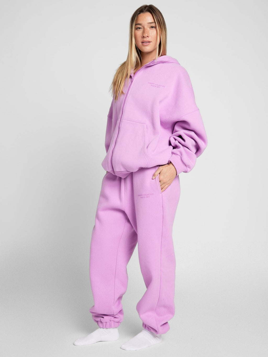 Pastel Zip Hoodie – Mega