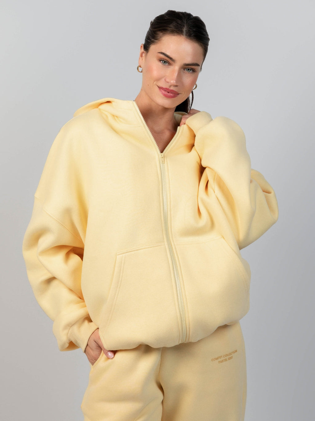 Pastel Zip Hoodie – Mega
