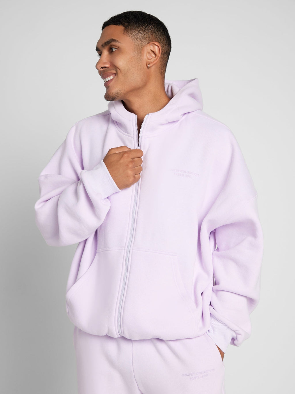 Pastel Zip Hoodie – Mega