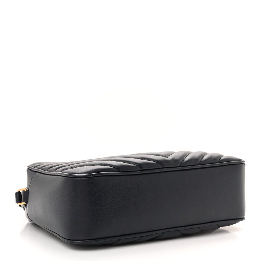 Calfskin Matelasse Monogram Lou Camera Bag Deep Marine