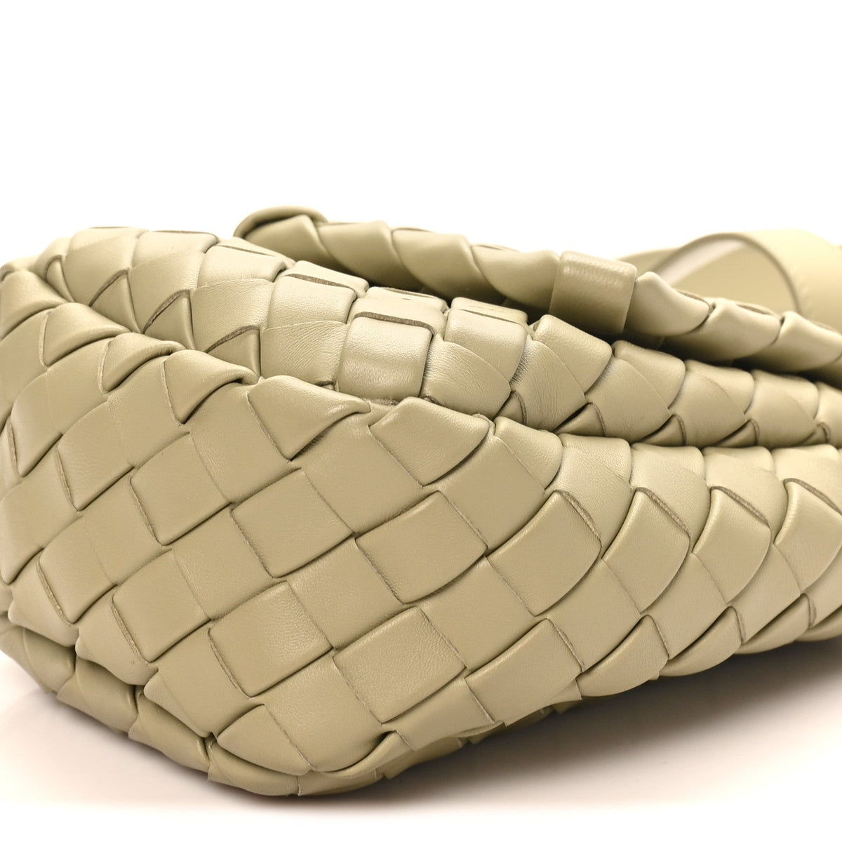 Nappa Intrecciato Mini Vertical Cobble Shoulder Bag Travertine