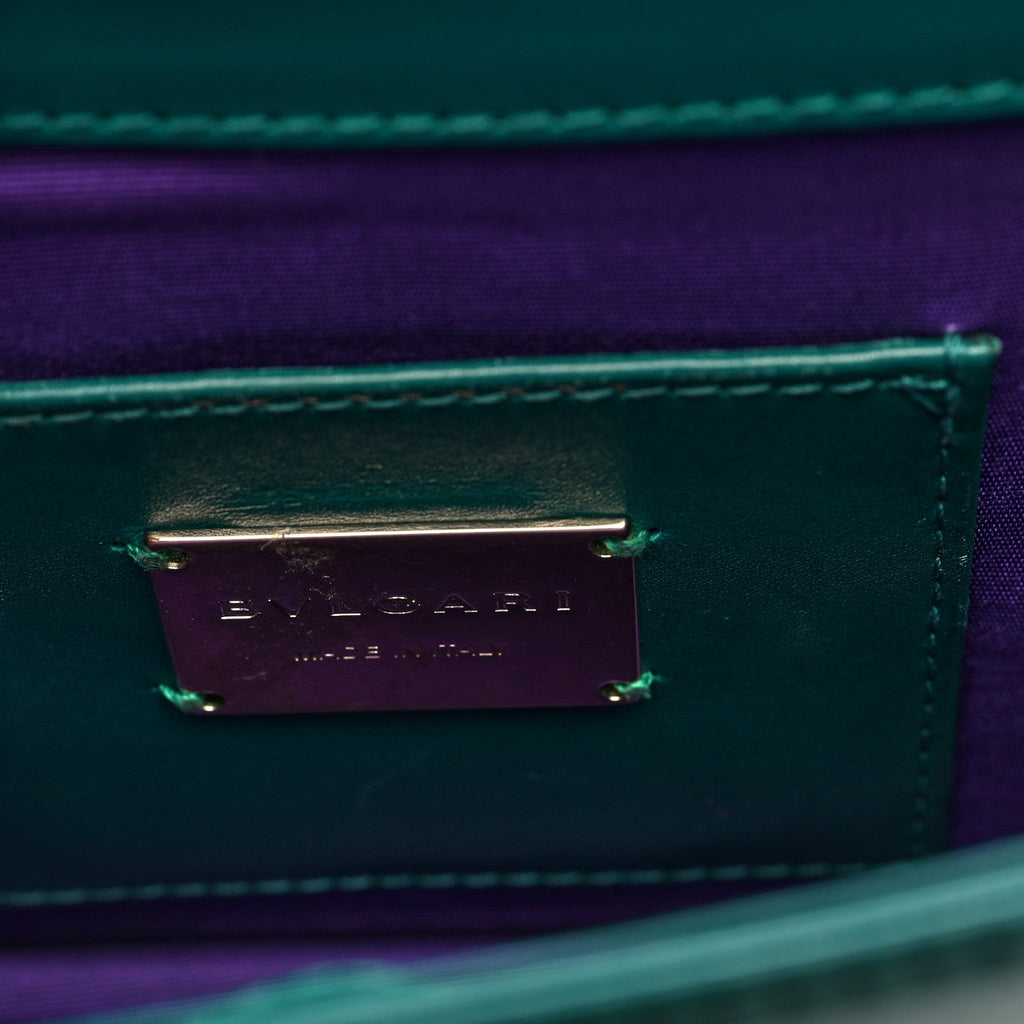 Galuchat Calfskin Serpenti Forever Crossbody Bag Green