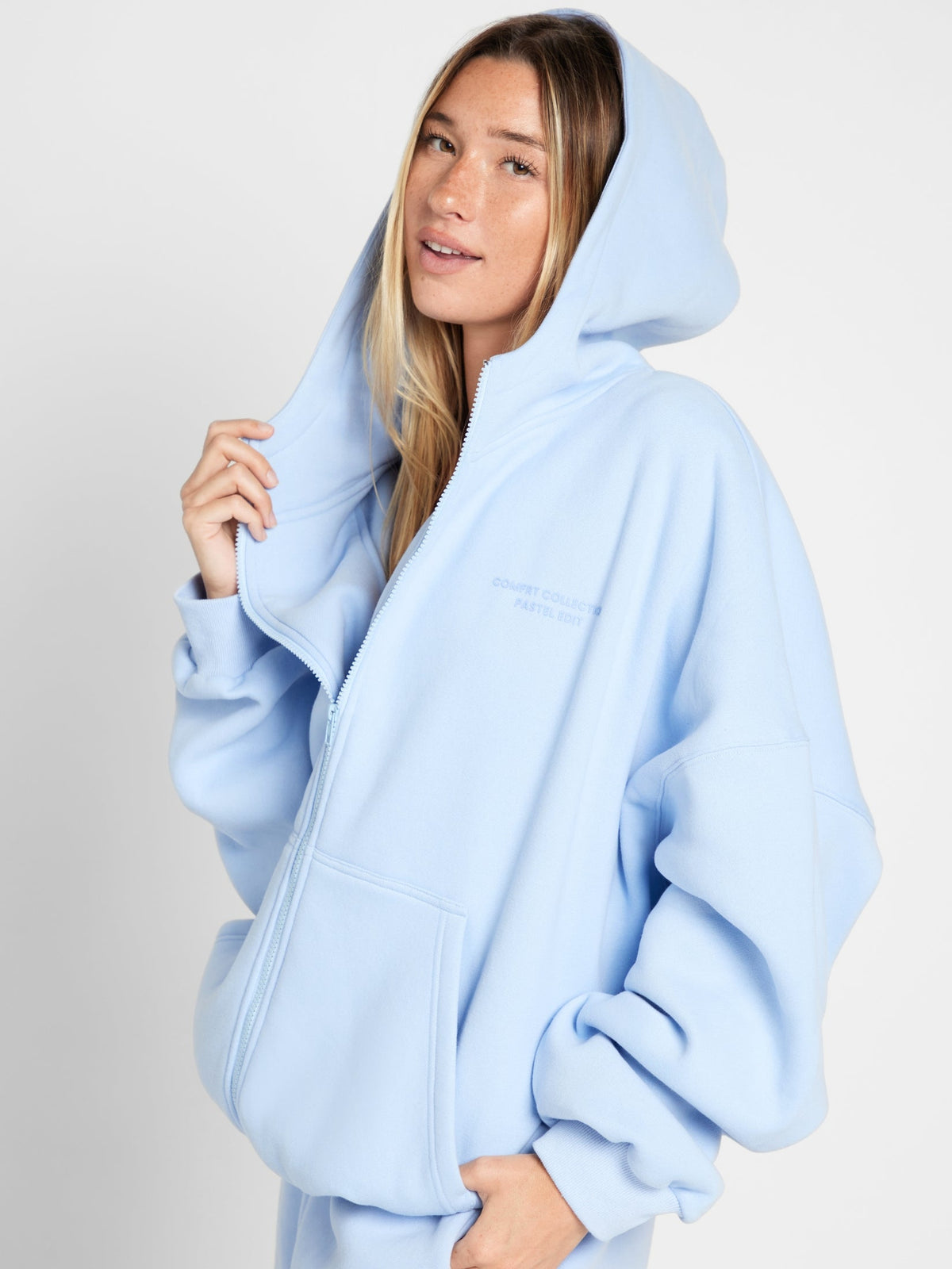 Pastel Zip Hoodie – Mega