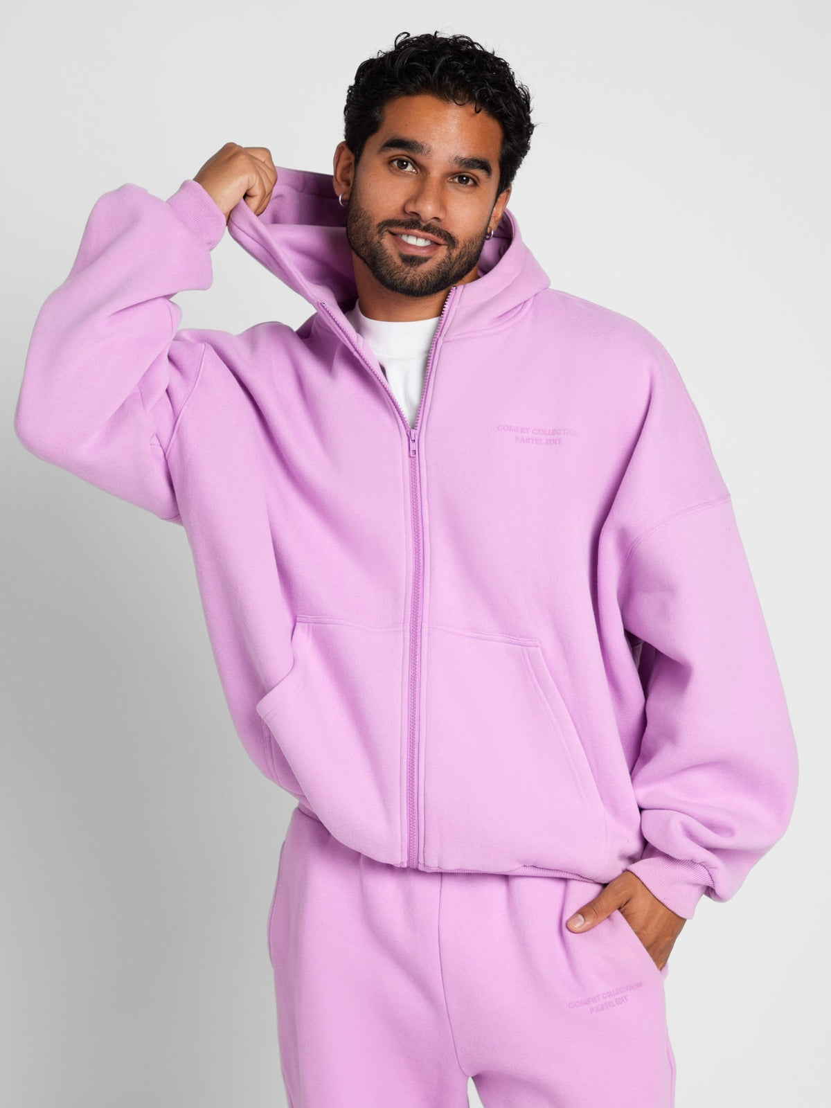Pastel Zip Hoodie – Mega