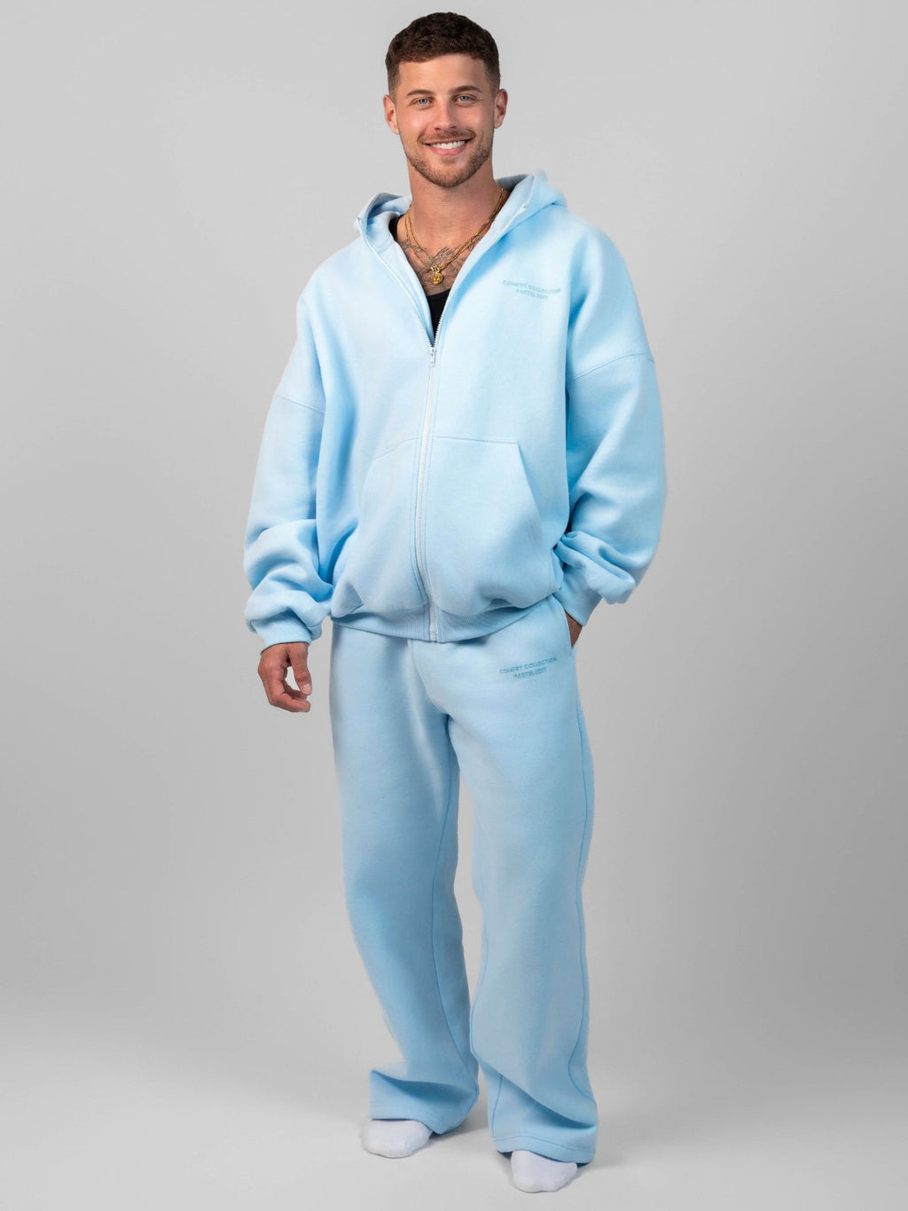 Pastel Zip Hoodie – Mega